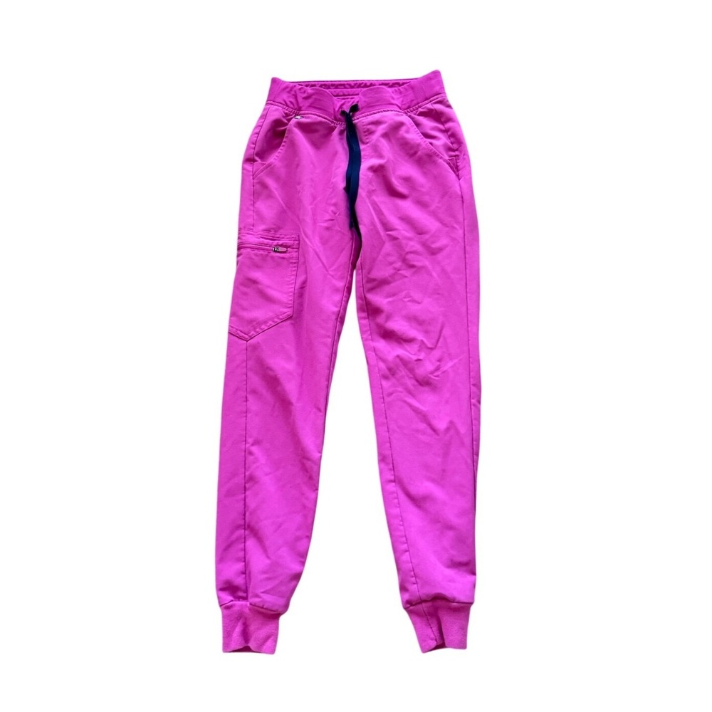 FIGS Zamora Jogger Scrub Pants XS Electric Orchid Pink Technical W18SW2005